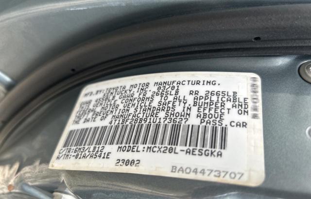 4T1BF28B91U173627 - 2001 TOYOTA AVALON XL SILVER photo 10