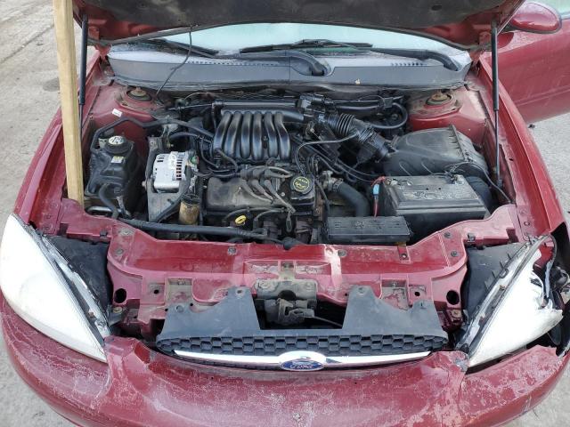 1FAFP55U42A110275 - 2002 FORD TAURUS SES RED photo 11