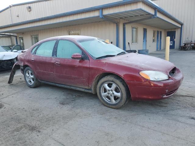 1FAFP55U42A110275 - 2002 FORD TAURUS SES RED photo 4