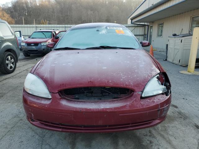 1FAFP55U42A110275 - 2002 FORD TAURUS SES RED photo 5