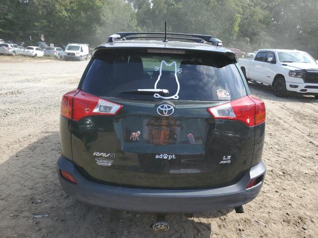 JTMBFREV8DD016347 - 2013 TOYOTA RAV4 LE GREEN photo 6