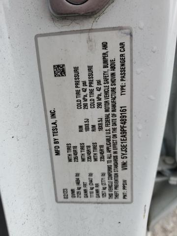 5YJ3E1EA9PF489161 - 2023 TESLA MODEL 3 白色 照片 13
