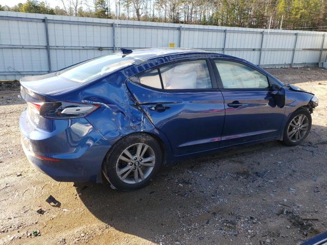 5NPD84LF1HH198619 - 2017 HYUNDAI ELANTRA SE BLUE photo 3