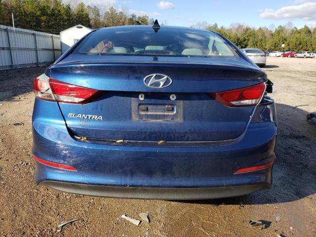 5NPD84LF1HH198619 - 2017 HYUNDAI ELANTRA SE BLUE photo 6