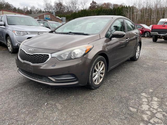 KNAFX4A69E5236069 - 2014 KIA FORTE LX BROWN photo 2