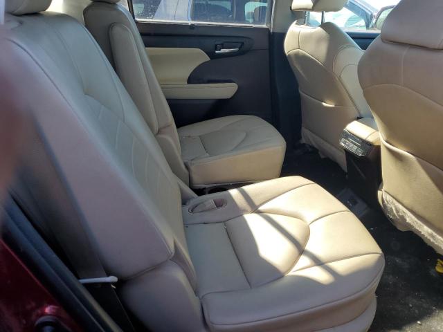 5TDGZRAH0MS531487 - 2021 TOYOTA HIGHLANDER XLE BURGUNDY photo 10