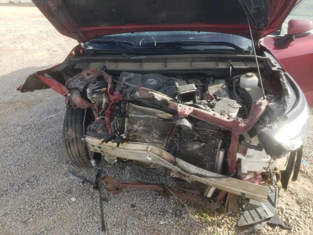 5TDGZRAH0MS531487 - 2021 TOYOTA HIGHLANDER XLE BURGUNDY photo 11