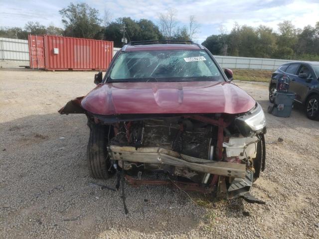 5TDGZRAH0MS531487 - 2021 TOYOTA HIGHLANDER XLE BURGUNDY photo 5