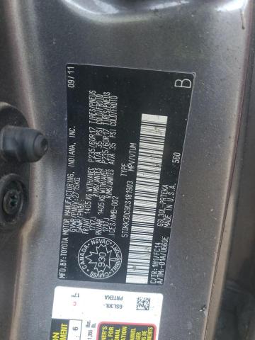 5TDKK3DC9CS181903 - 2012 TOYOTA SIENNA LE GRAY photo 13