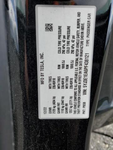 5YJ3E1EA6PF438121 - 2023 TESLA MODEL 3 Qara foto 12