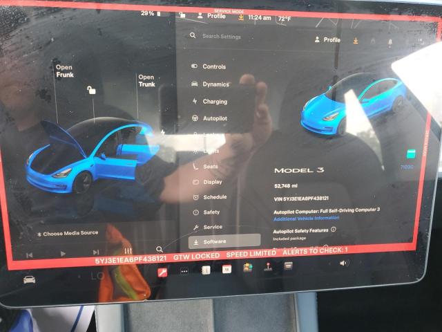 5YJ3E1EA6PF438121 - 2023 TESLA MODEL 3 Qara foto 9