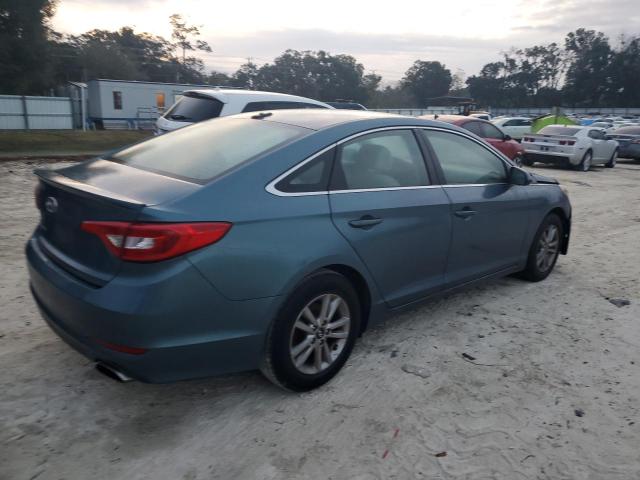 5NPE24AF1FH126566 - 2015 HYUNDAI SONATA SE BLUE photo 3