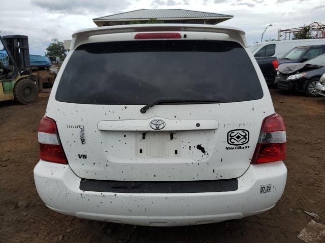 JTEGP21A940015031 - 2004 TOYOTA HIGHLANDER BASE WHITE photo 6