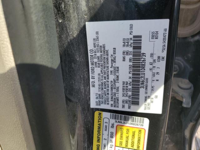 3LN6L2LU1DR826739 - 2013 LINCOLN MKZ HYBRID Schwarz Foto 12