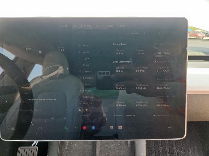 7SAYGDEE9RA321107 - 2024 TESLA MODEL Y 白色 照片 9