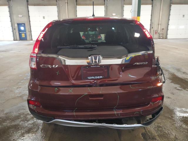 5J6RM4H52GL088670 - 2016 HONDA CR-V EX RED photo 6