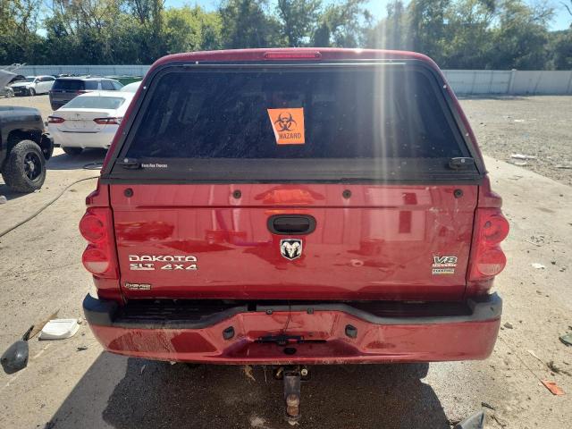 1D7HW42N28S543020 - 2008 DODGE DAKOTA SLT RED photo 6