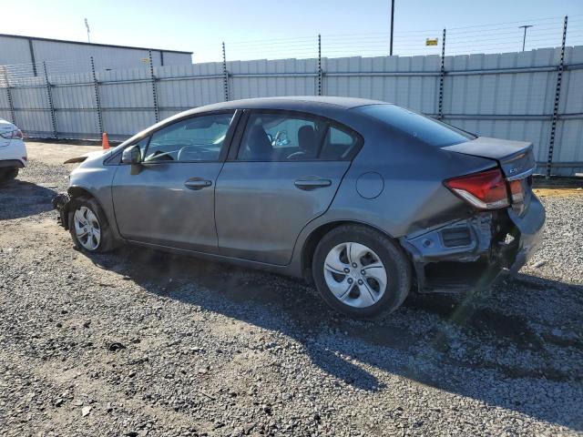 19XFB2F55DE054605 - 2013 HONDA CIVIC LX GRAY photo 2