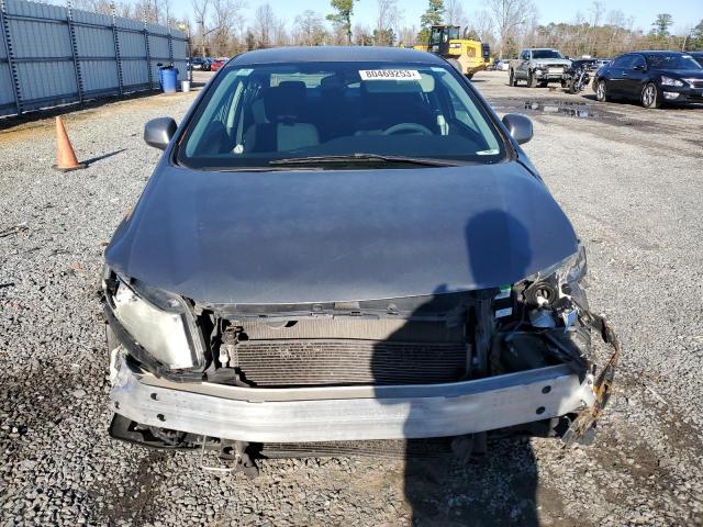 19XFB2F55DE054605 - 2013 HONDA CIVIC LX GRAY photo 5