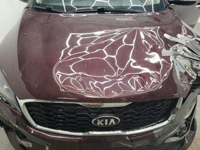 5XYPG4A5XKG491959 - 2019 KIA SORENTO LX BURGUNDY photo 12