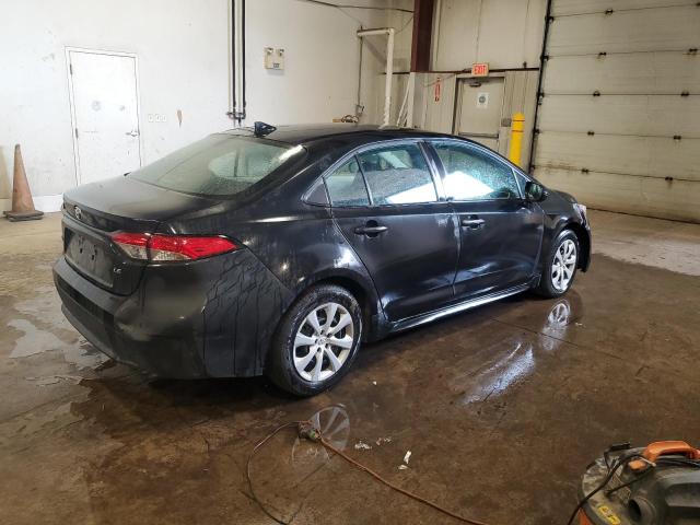 5YFEPMAE6MP208608 - 2021 TOYOTA COROLLA LE BLACK photo 3