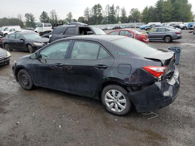 2T1BURHE6GC579805 - 2016 TOYOTA COROLLA L BLACK photo 2