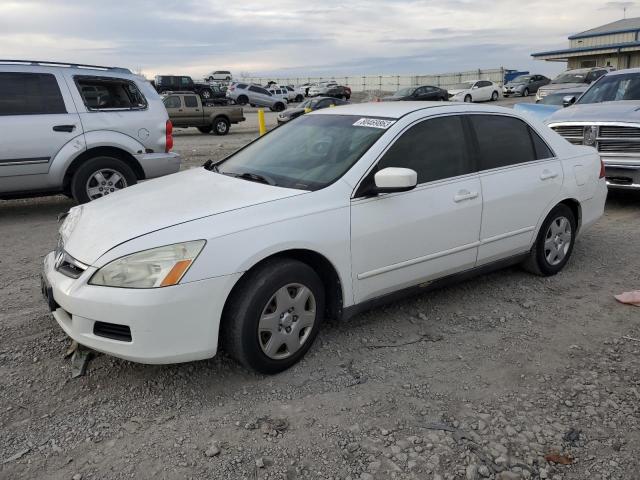 1HGCM56487A163493 - 2007 HONDA ACCORD LX WHITE photo 1