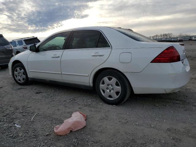 1HGCM56487A163493 - 2007 HONDA ACCORD LX WHITE photo 2