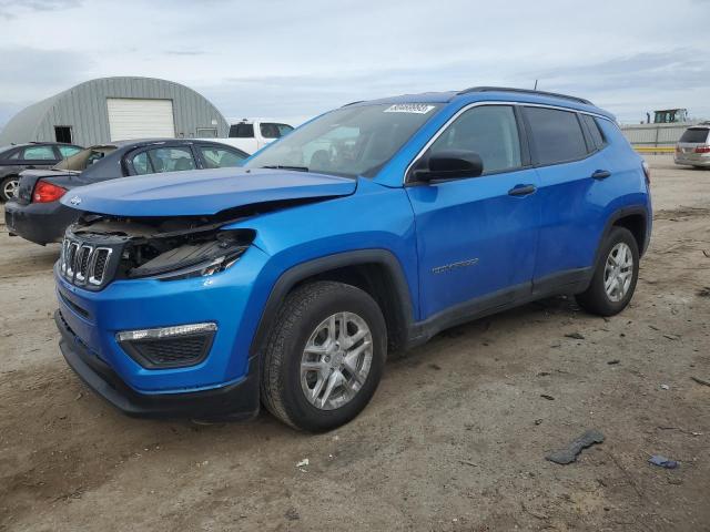 3C4NJCAB5MT532082 - 2021 JEEP COMPASS SPORT BLUE photo 1