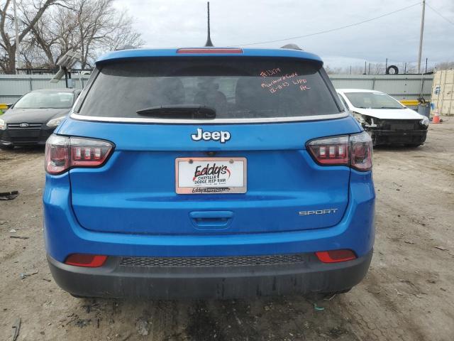 3C4NJCAB5MT532082 - 2021 JEEP COMPASS SPORT BLUE photo 6