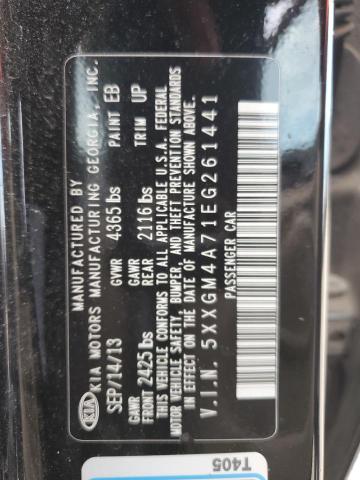 5XXGM4A71EG261441 - 2014 KIA OPTIMA LX BLACK photo 12