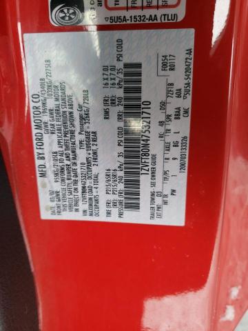 1ZVFT80N475321710 - 2007 FORD MUSTANG RED photo 12