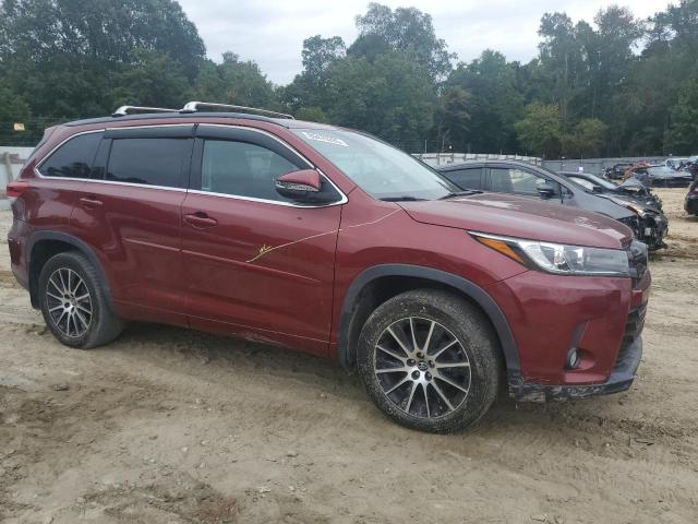 5TDJZRFH8JS549438 - 2018 TOYOTA HIGHLANDER SE 栗色 照片 4