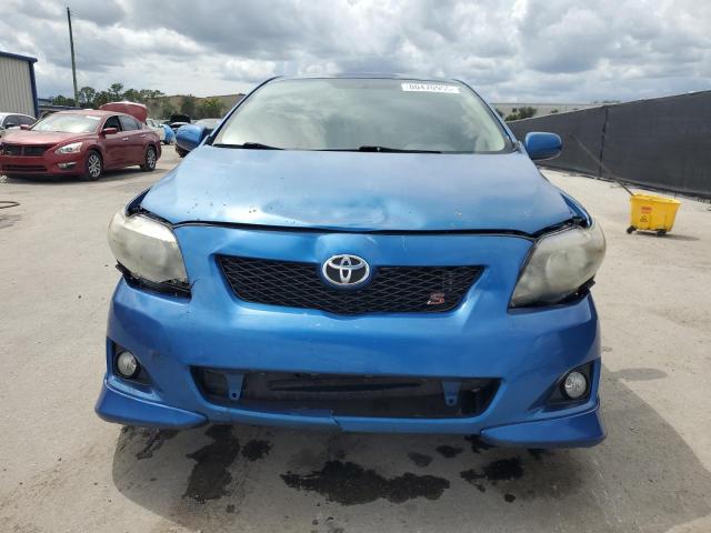 2T1BU4EE7AC378428 - 2010 TOYOTA COROLLA BASE BLUE photo 5