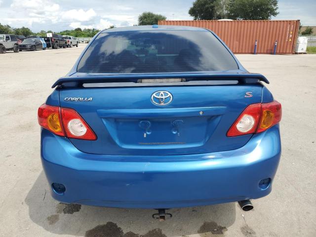 2T1BU4EE7AC378428 - 2010 TOYOTA COROLLA BASE BLUE photo 6