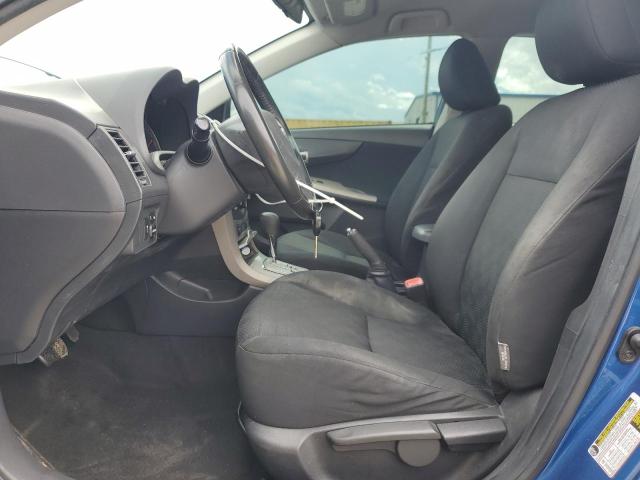 2T1BU4EE7AC378428 - 2010 TOYOTA COROLLA BASE BLUE photo 7