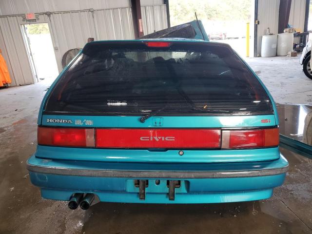 2HGED7369MH538265 - 1991 HONDA CIVIC SI BLUE photo 6