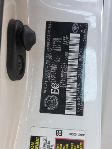 2T1BU4EE4CC887508 - 2012 TOYOTA COROLLA BASE Biały zdjęcie 13