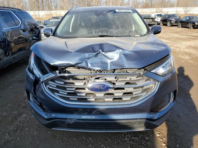 2FMPK4J97KBB09338 - 2019 FORD EDGE SEL BLUE photo 5