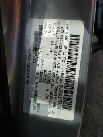 JM1CW2DL4C0133148 - 2012 MAZDA 5 银色 照片 13