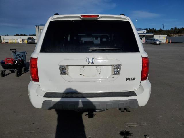 2HKYF18415H568136 - 2005 HONDA PILOT EX WHITE photo 6