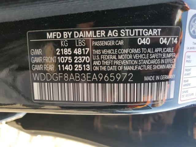 WDDGF8AB3EA965972 - 2014 MERCEDES-BENZ C 300 4MATIC BLACK photo 12