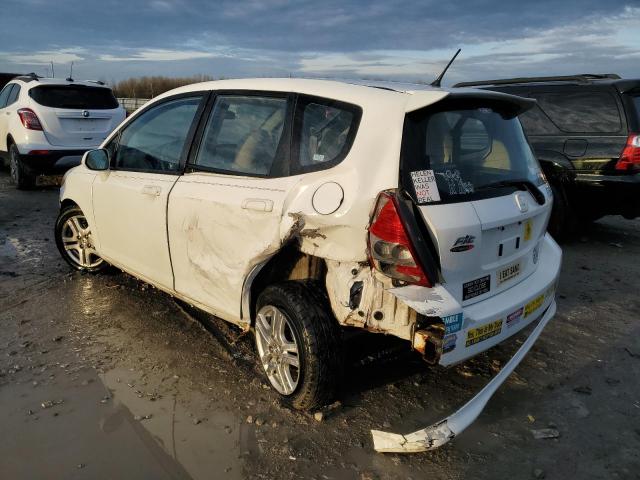 JHMGD38677S007733 - 2007 HONDA FIT S თეთრი ფოტო 2