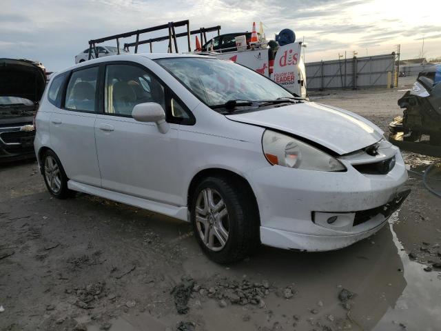 JHMGD38677S007733 - 2007 HONDA FIT S თეთრი ფოტო 4