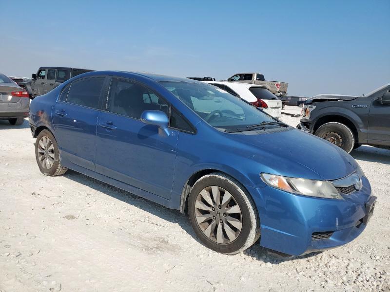 19XFA1F87AE042622 - 2010 HONDA CIVIC EX BLUE photo 4