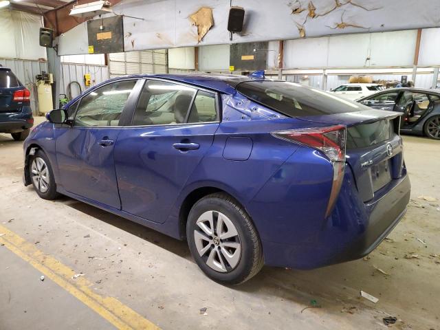 JTDKARFU4G3513801 - 2016 TOYOTA PRIUS BLUE photo 2