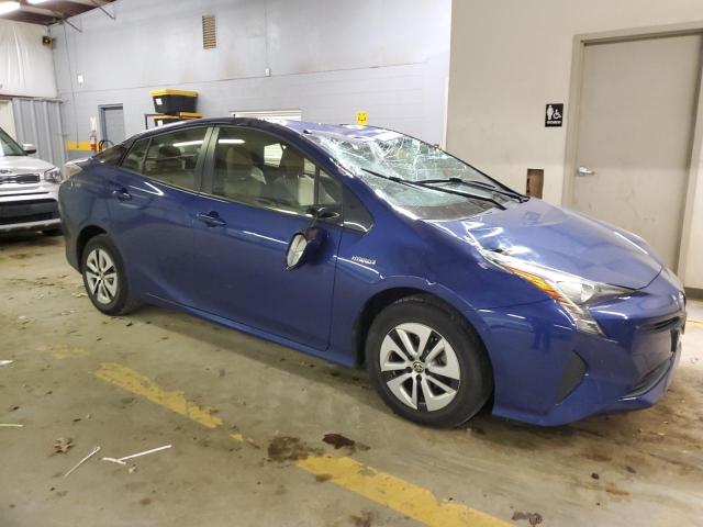 JTDKARFU4G3513801 - 2016 TOYOTA PRIUS BLUE photo 4