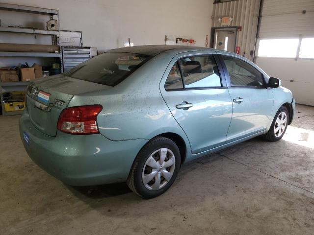 JTDBT903X81252164 - 2008 TOYOTA YARIS TURQUOISE photo 3