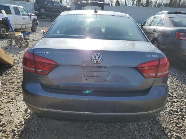 1VWCN7A36EC031370 - 2014 VOLKSWAGEN PASSAT SEL GRAY photo 6