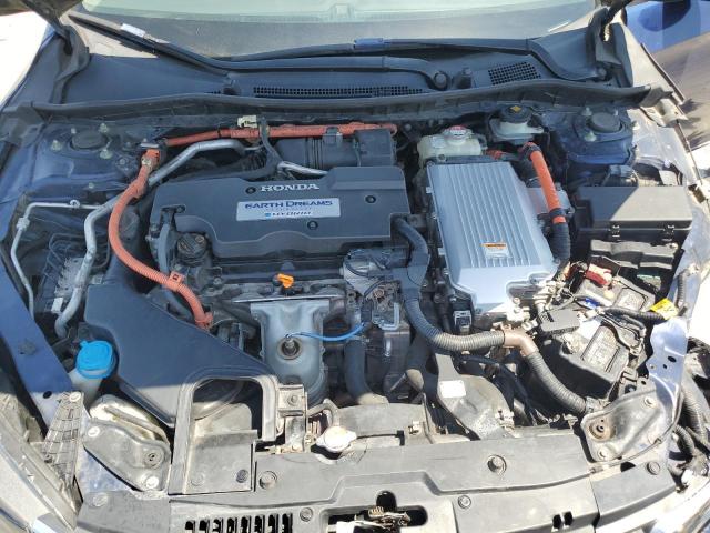 1HGCR6F38FA001599 - 2015 HONDA ACCORD HYBRID BLUE photo 11